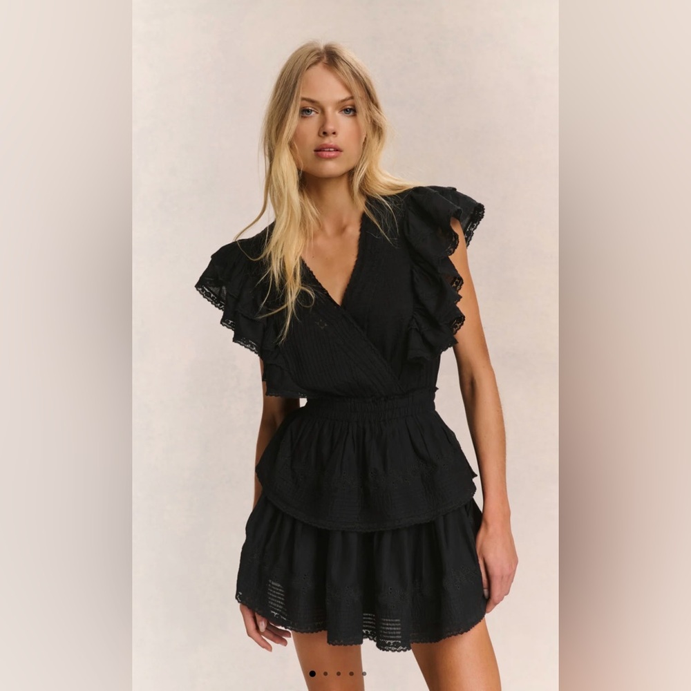 Love Shack Fancy  Medium Gwen Heritage Black Dress. 🖤⚡️